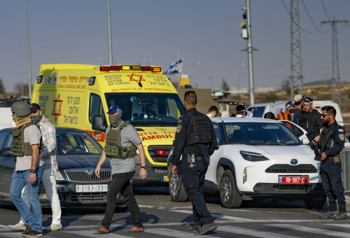 הפיגוע בגוש עציון  (צילום: חיים גולדברג פלאש 90)