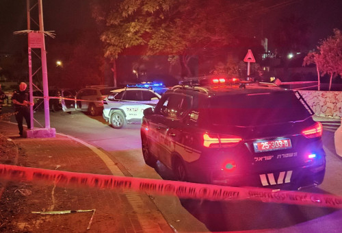 זירת האירוע בחדרה (צילום: תיעוד מבצעי מד''א)