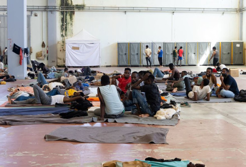 מרכז מהגרים באירופה (צילום: צילום מסך לפי סעיף 27א)