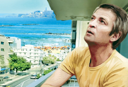 יושב במרומים (צילום: איור: אורי אינקס)