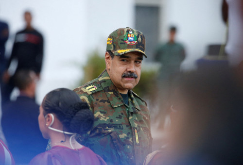  ונצואלה מקיימת צעדה נגד הסלמה אפשרית בפעולות ארה"ב (צילום: REUTERS/Leonardo Fernandez Viloria)