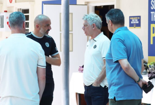 מיטש גולדהאר וז'ארקו לאזטיץ' (צילום: אתר רשמי, מכבי תל אביב)