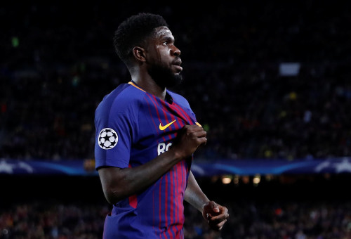 בימים טובים יותר. סמואל אומטיטי ב-2018 (צילום: רויטרס)