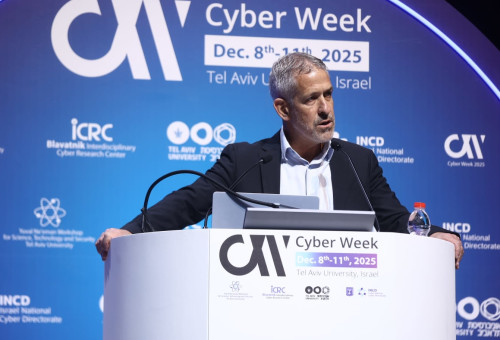 רונן בר בכנס הסייבר של אוניברסיטת תל אביב (צילום: דרור סיתהכל)