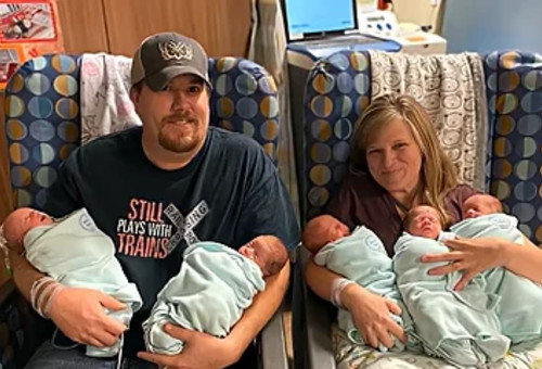 ילדה חמישה תינוקות תוך ארבע דקות (צילום:  YouTube/truly)