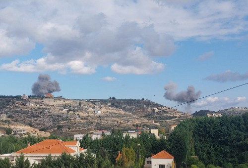 תקיפה בדרום לבנון (צילום: רשתות ערביות)
