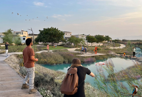 תוואי חדש בין מעיינות העמק לבית שאן (צילום: הדמיה שלמה אהרונסון אדריכלים)