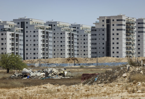 אתר בנייה בבאר שבע (צילום: נתי שוחט, פלאש 90)