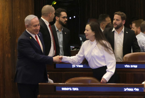 טלי גוטליב ובנימין נתניהו (צילום: מרק ישראל סלם, ג'רוזלם פוסט)