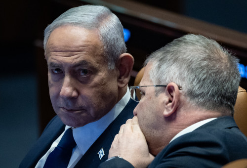 בנימין נתניהו ושר החינוך יואב קיש  (צילום: יונתן זינדל פלאש 90)