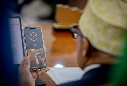 נשיא סומלילנד ד"ר עבדירחמן מוחמד עבדאללה בשיחה עם בנימין נתניהו (צילום: לשכת ראש הממשלה)