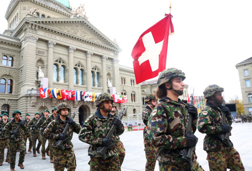 צבא שוויץ צבא שוויצרי (צילום: רויטרס)