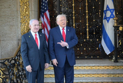 דונלד טראמפ, בנימין נתניהו (צילום: עמוס בן גרשום, לע"מ)