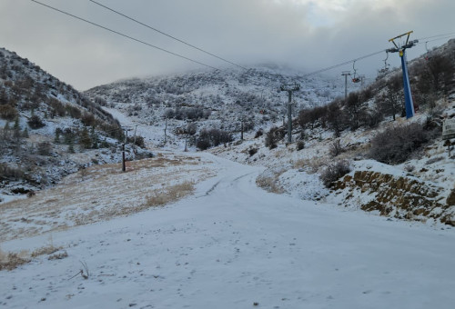 חורף, שלג בחרמון (צילום: אתר החרמון)