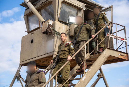 מפקד פיקוד המרכז, אלוף אבי בלוט בתרגיל המלחמה בפיקוד המרכז (צילום: דובר צהל)