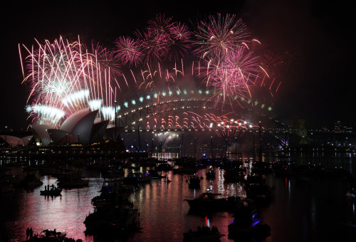 חגיגות השנה החדשה באוסטרליה (צילום: Izhar Khan/Getty Images)