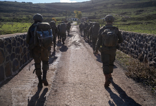 פעילות לוחמי חטיבת החשמונאים בסוריה (צילום: דובר צה"ל)