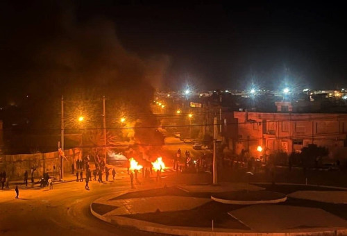 מחאה באיראן (צילום: רשתות חברתיות)