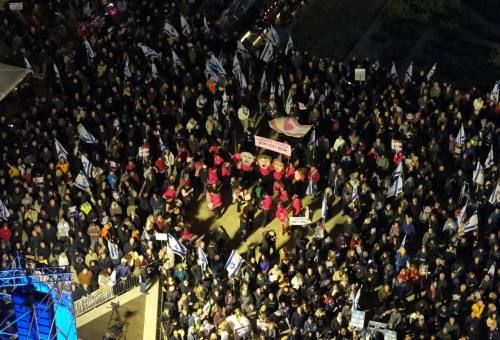 הפגנה להחלפת הממשלה ולהקמת ועדת חקירה ממלכתית (צילום: שימוש לפי סעיף 27א')