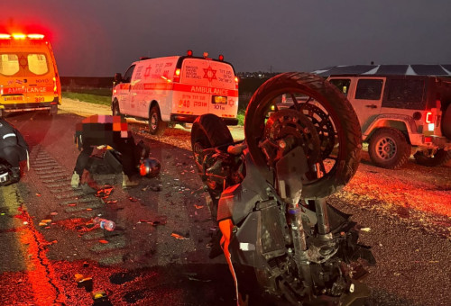 התאונה בכביש 6 (צילום: תיעוד מבצעי מד"א)