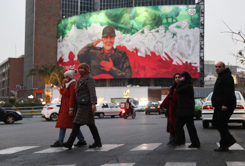 רחובות טהרן (צילום: רויטרס)