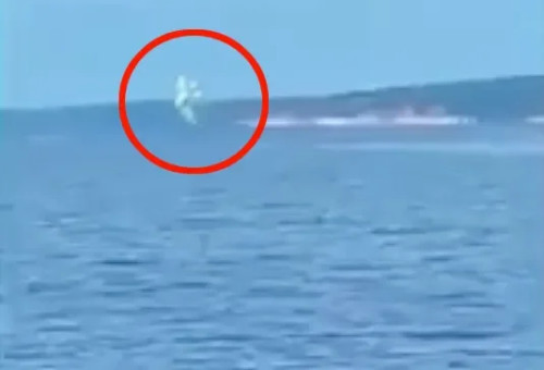 מטוס מתרסק (צילום: צילום מסך)