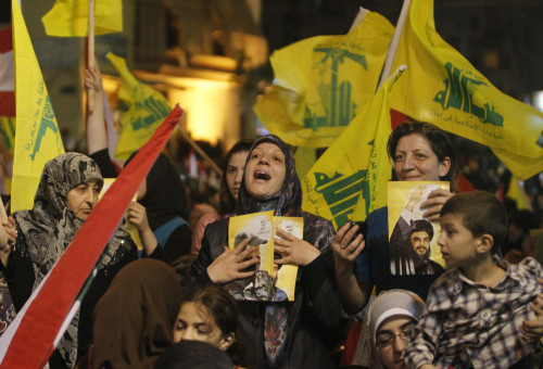 תומכי חיזבאללה (צילום: רויטרס)