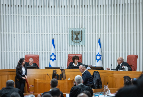 דיון בבג"ץ (צילום: חיים גולדברג פלאש 90)