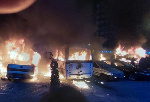 מחאות באיראן, הפגנות באיראן  (צילום: רשתות ערביות, שימוש לפי סעיף 27 א')