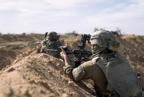 חטיבת גולני בעזה (צילום: דובר צה"ל)