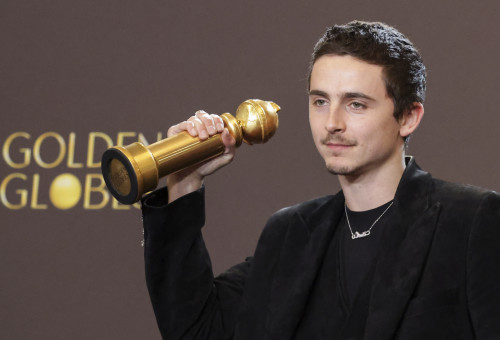 טימות'י שאלאמה, טרס פרסי גלובוס הזהב (צילום: רויטרס)