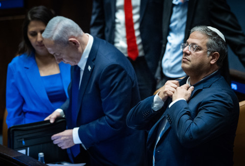 איתמר בן גביר ובנימין נתניהו (צילום: יונתן זינדל פלאש 90)