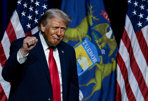 לקראת תקיפה באיראן. דונלד טראמפ (צילום: רויטרס)