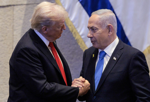 דונלד טראמפ, בנימין נתניהו (צילום: Evan Vucci - Pool/Getty Images)