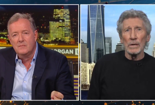 רוג'ר ווטרס, פירס מורגן (צילום: צילום מסך רשתות חברתיות לפי חוק 27א לזכויות יוצרים)