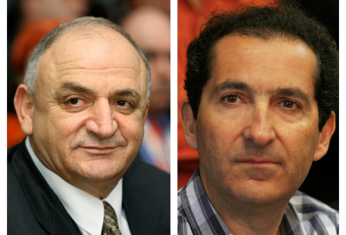 פטריק דרהי, הבעלים של הוט מובייל, ויצחק תשובה (צילום: רוני שוצר, פלאש 90,משה שי פלאש 90)
