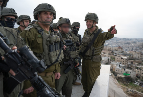 חיילי צה"ל והרמטכ"ל בשטח (צילום: דובר צהל)