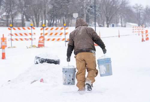 סופה משמעותית בארה"ב, שלג (צילום: רויטרס)