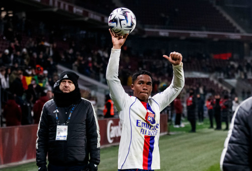 אנדריק שחקן ליון חוגג שלושער (צילום: GettyImages, Eurasia Sport Images)