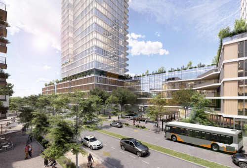 פרויקט "רובע האקליפטוס בהוד השרון - הדמיה (צילום: הסטודיו - החברה הכלכלית לפיתוח ישראל)