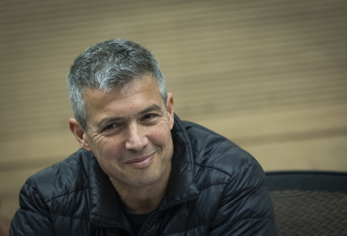 יועז הנדל. גם הוא נכח בכנס שיזם אדלשטיין (צילום: חיים גולדברג פלאש 90)