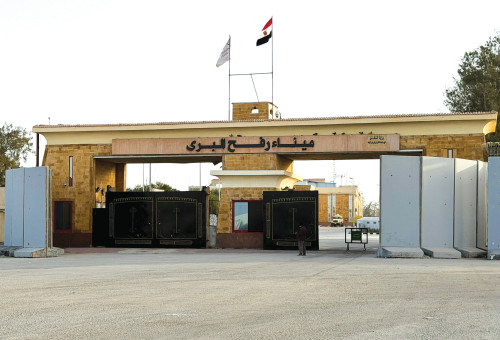 מעבר רפיח מהצד המצרי, ינואר 2026 (צילום: רויטרס)