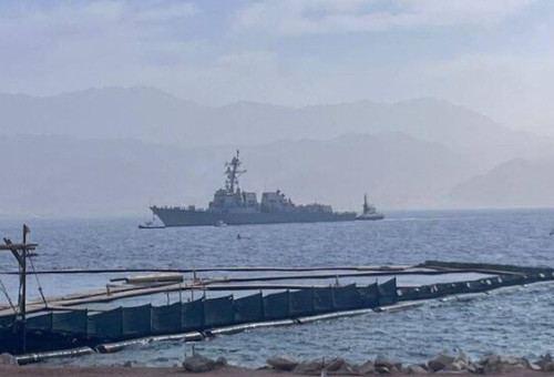 משחתת אמריקאית שהגיעה לאילת (צילום: שימוש לפי סעיף 27א')