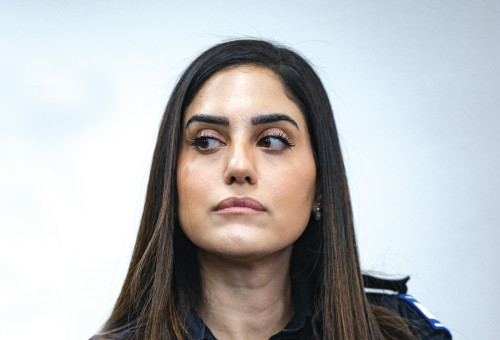 רינת סבן בבית המשפט המחוזי בירושלים, 25.1.26 (צילום: יונתן זינדל, פלאש 90)