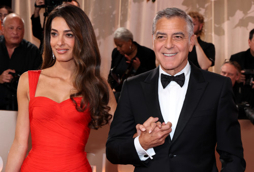 אמל וגורג קלוני (צילום: Amy Sussman/Getty Images)