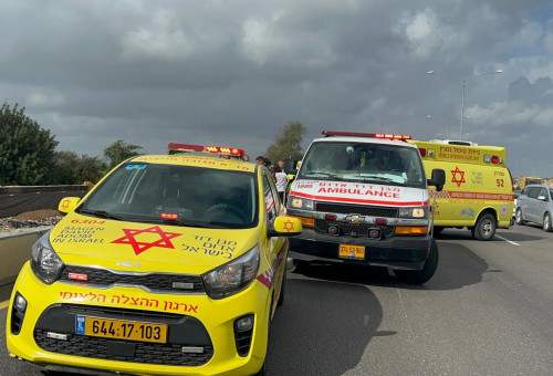 מד"א בזירה (צילום: תיעוד מבצעי מד"א)