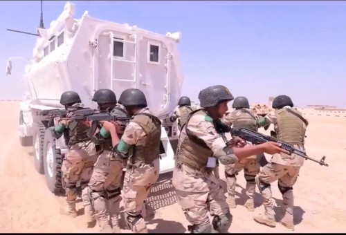 כוחות מצריים שנשלחו לסומליה (צילום: שימוש לפי סעיף 27א',תקשורת מצרית)