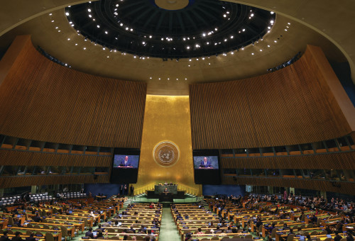 דיון בעצרת הכללית של האו"ם (צילום: רויטרס)