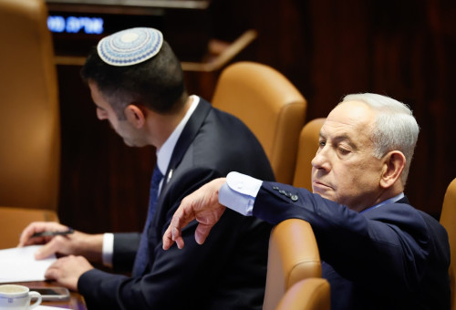 ראש הממשלה בנימין נתניהו במליאה בכנסת (צילום: נועם מושקוביץ, דוברות הכנסת)