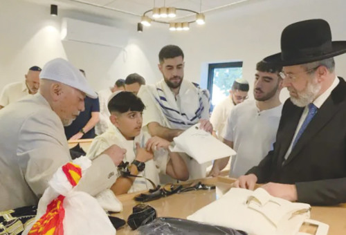 בר המצווה של בארי דוידביץ  (צילום: ג'וש ארונסון)